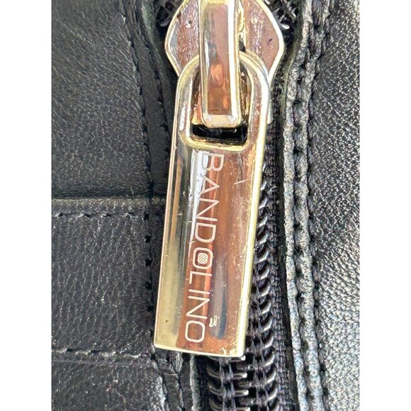 Bandalino Womens Black Leather Biker boots Ankle Boots Size 7.5M - Picture 6 of 12